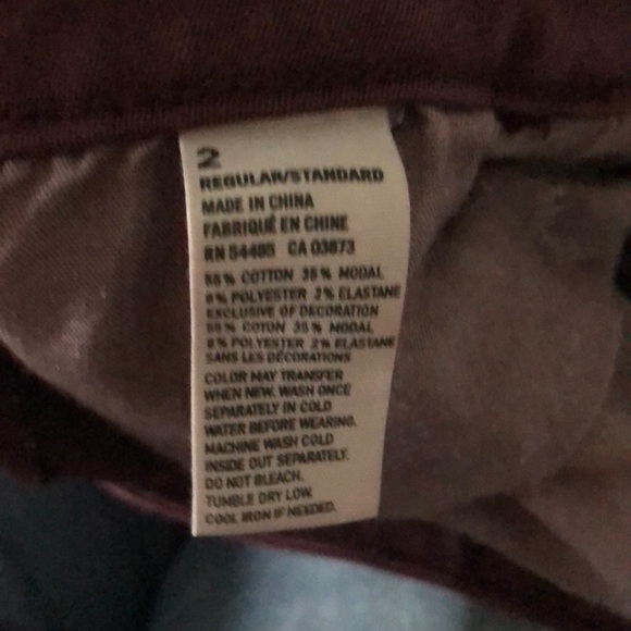 AE maroon high rise jeggings size 2 - Picture 6 of 6